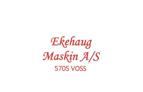EKEHAUG MASKIN AS logo