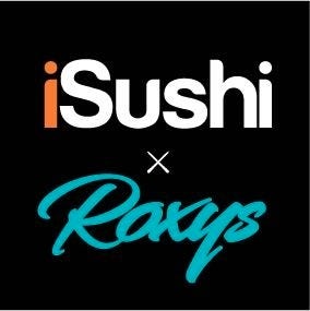 iSushi x Roxys logo