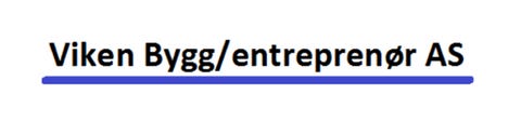 Viken Bygg/entreprenør AS logo