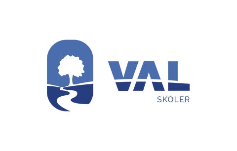 Val skoler logo