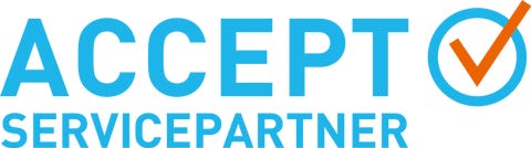 ACCEPT SERVICE PARTNER AS logo