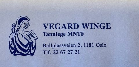 Tannlege Vegard Winge logo