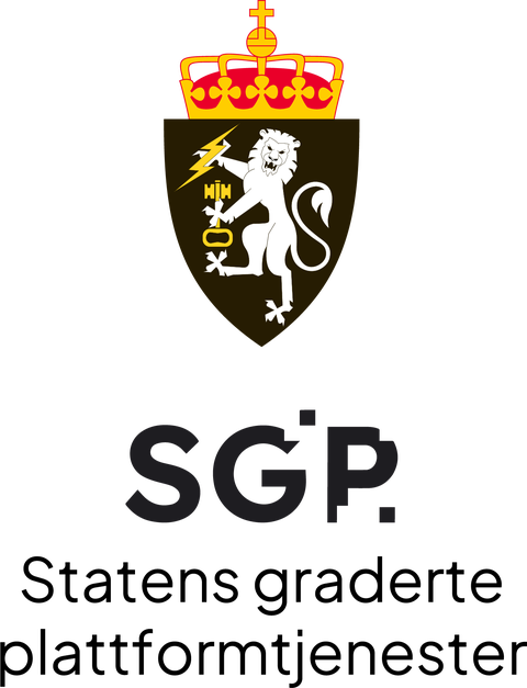 Statens graderte plattformtjenester (SGP) logo