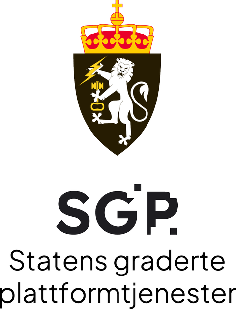 Statens graderte plattformtjenester (SGP)-logo