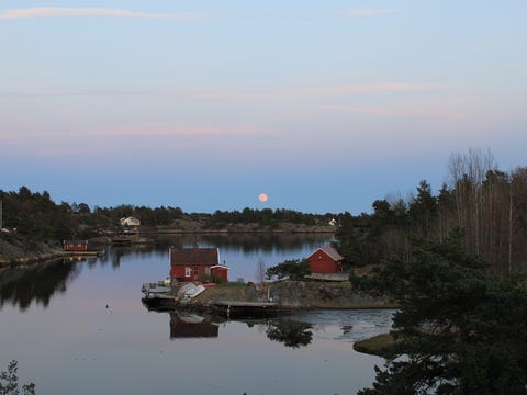 Flott landsted på Sørlandet.
