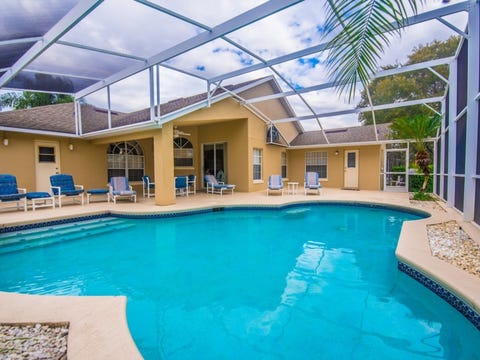 Privat villa ved Disney med eget basseng og utsikt over vann