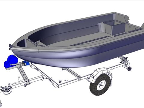 Vare-Tipp-Båt-MC-ATV, og Sammenleggbar i én og samme tilhenger, 750kg. Rimelig: til salgs  Lørenskog