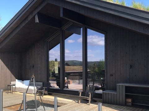 Moderne hytte til leie på Høgås, Evje