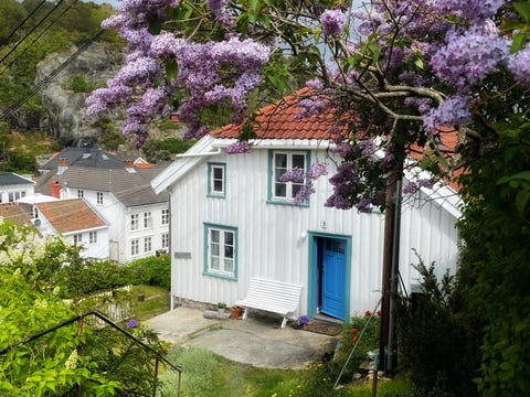 Koselig og fargerikt sørlandshus