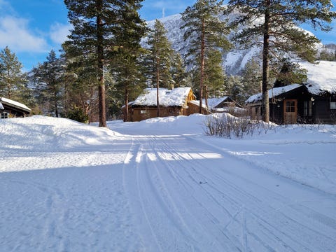 Naturskjønn vertikaldelt hytte , like ved skiløyper