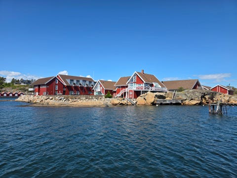 Engelsviken Marina Lodge - Storhytte - badstue og bading - brygge og strand