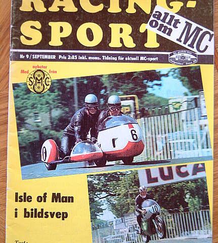 Racing Sport 1969 Svensk MC blad 3 nr