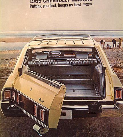 bilbrosjyre Chevrolet Wagons 1969