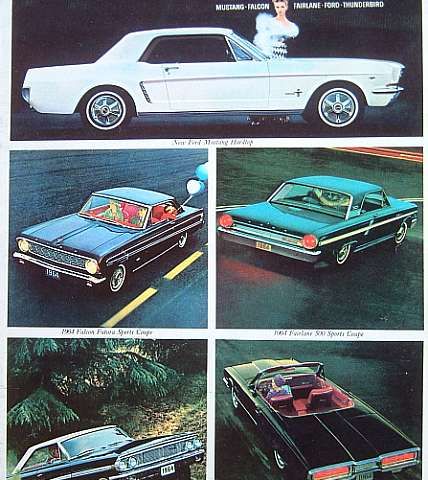 1964 Ford brosjyre inkl. Mustang