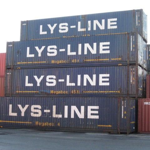 Brukte 40 og 45 Containere selges asis