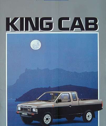 Bil Brosjyre Nissan King Cab ca 1990