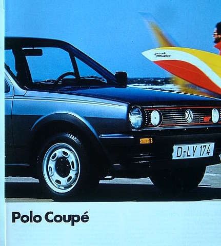 Bil Brosjyre VW Polo 1987,88 og 1999