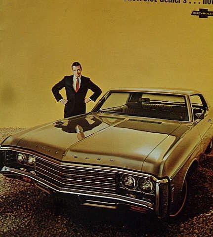 bilbrosjyre 1969 Chevrolet alle mod