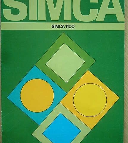 Bil Brosjyre SIMCA 1100 1972