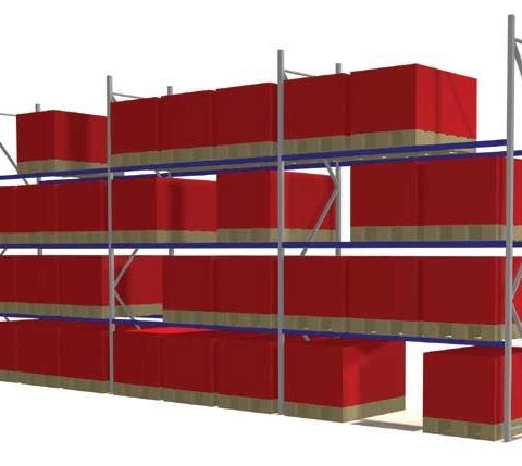 Brukt pallereolpakke, høyde 5m, 36 palleplasser - Ta kontakt for andre løsninger