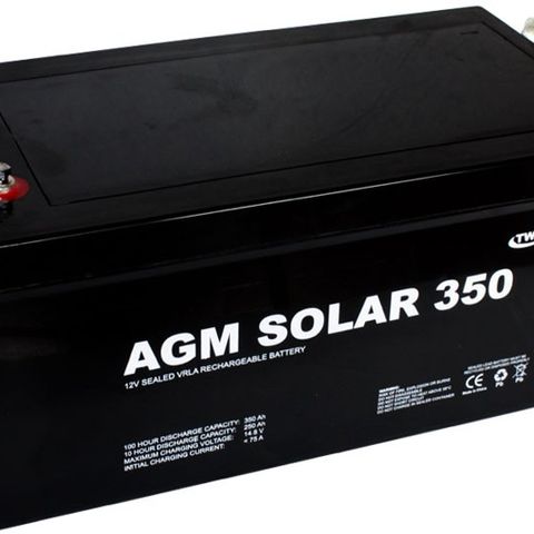 AGM Batteri: AGM Solar 350, 350At