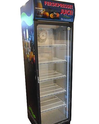 Stort kjøleskap / Brusskap med glassdør og 12 garanti