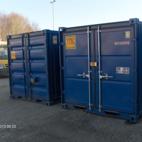 8' brukte containere selges billig