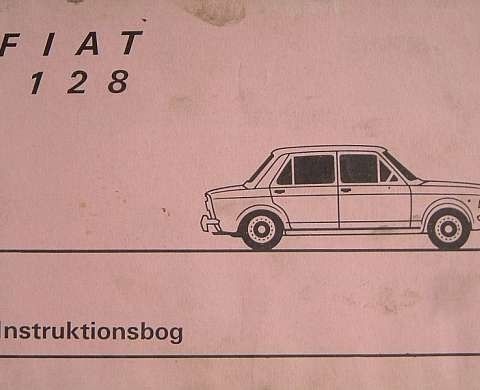 FIAT instruksjonsbøker124,128 og 132