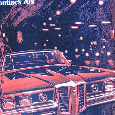 Bilbrosjyre Pontiac 1970