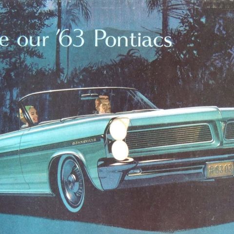 Bilbrosjyre Pontiac 1963