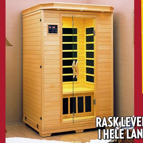 Ideal. Infrarød Sauna / IR badstue / Badstu – 10 ÅRS GARANTI!