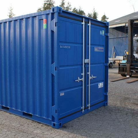 Nye 10 Fot Containere m/låseboks Selges