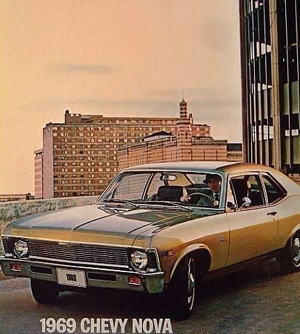 Bilbrosjyre Chevy Nova 1969
