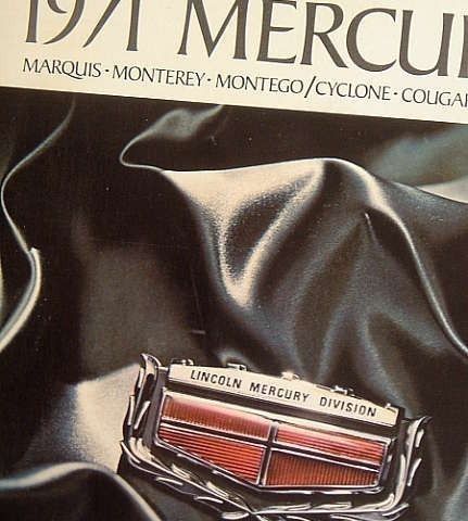Bil Brosjyre Mercury 1971