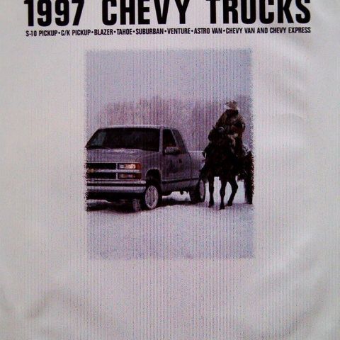 Bil Brosjyre 1997 Chevrolet Trucks