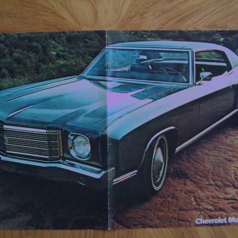 Bilbrosjyre 1969 Chevrolet Monte Carlo