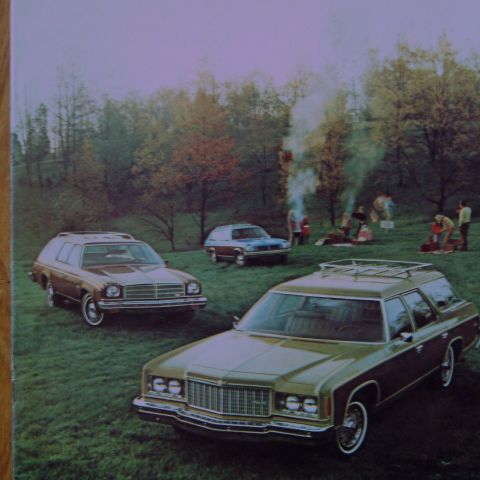 Bilbrosjyre 1974 Chevrolet Wagons