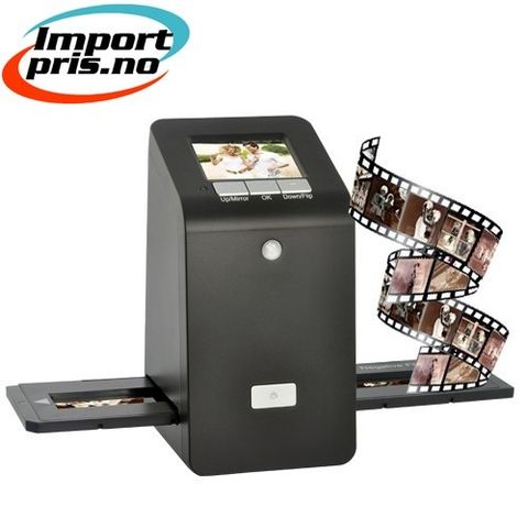 35mm Film / Slide Scanner med LCD + SD spor (Hele 14mp oppløsning)