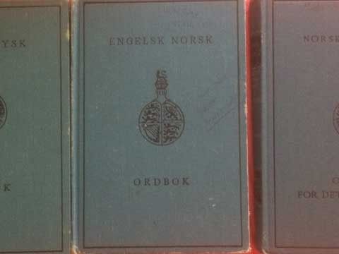 Gyldendals blå ordbøker: Norsk-Tysk, Engelsk-Norsk, Norsk-Engelsk