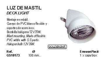 Dekslys for mastmontering - GS10173