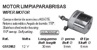 Vindusvisker motor fra boatparts.no