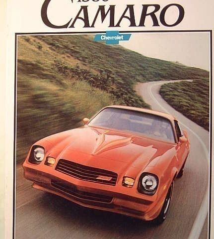 bilbrosjyre Chevrolet Camaro 1980