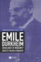 Emile Durkheim Sociologist of Modernity