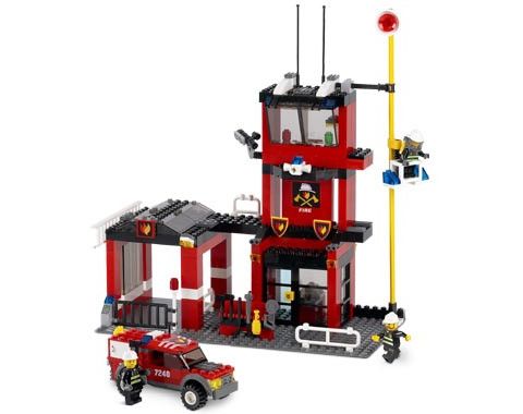 Lego brannsite (7238, 7240 & 7942)