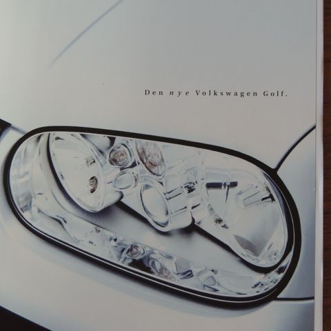 Bil Brosjyre VW Golf 1998