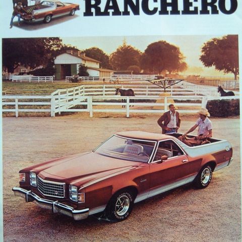 Bil Brosjyre 1978 Ford Ranchero