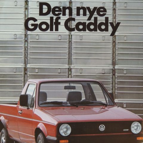 VW Caddy brosjyrer, 1984,87 og 1988