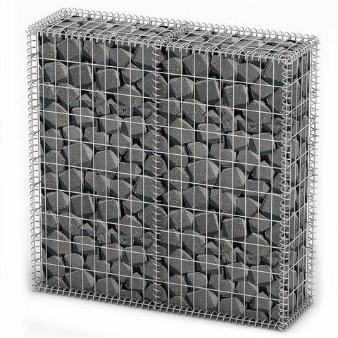 Gabion Vegg - Galvanisert Tråd 100 x 100 x 30 cm (141041)