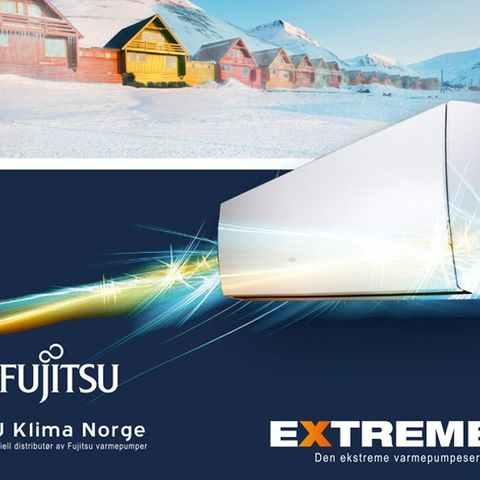 GENERAL FUJITSU EXTREME 12 .VARMEPUMPE - BEST I TEST HOS FORBRUKERRÅDET 2015