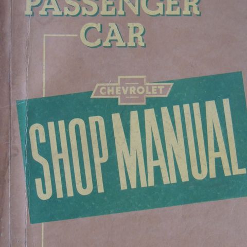 Original Chevrolet 1949 Shop manual